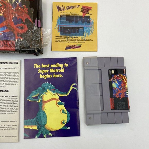 Super Metroid Super Nintendo Entertainment System SNES Complete Not Tested - Picture 7 of 10